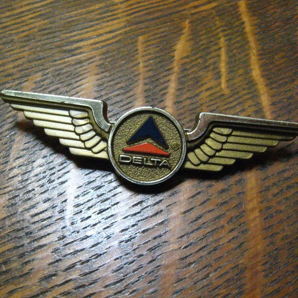 ✈️ Delta Air Lines Vintage Junior Pilot Wings - Picture 2 of 4